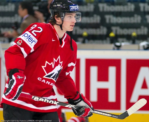 At Team Canada's practice