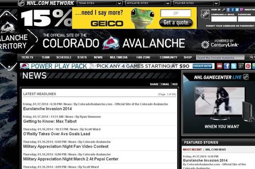 Official Colorado Avalanche Website